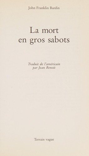Couverture : La mort en gros sabots