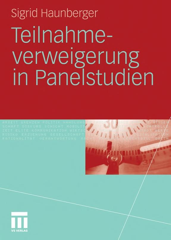 Couverture : Teilnahmeverweigerung in Panelstudien