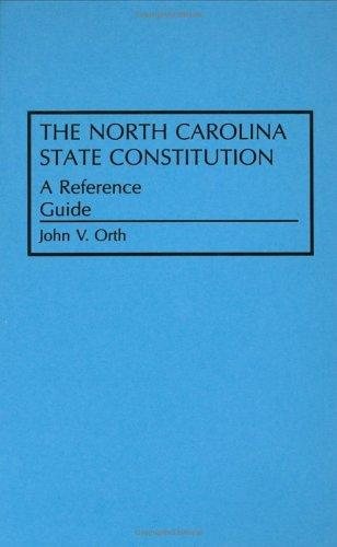 Couverture : The North Carolina state constitution