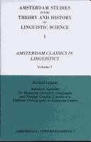 Couverture : Standard alphabet for reducing unwritten languages and foreign graphic systems to a uniform orthography in European letters