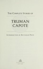 Couverture : The complete stories of Truman Capote