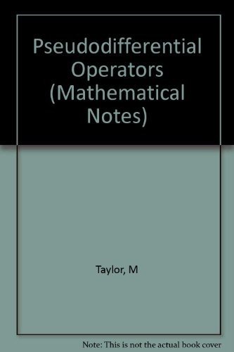 Couverture : Pseudodifferential operators