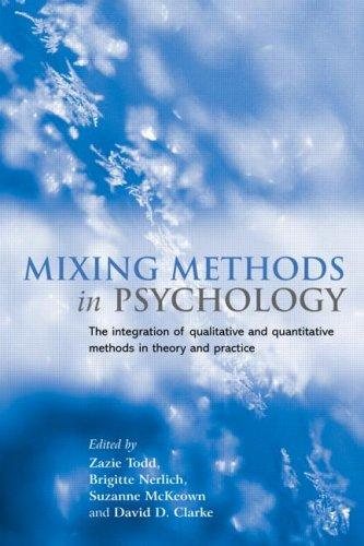 Couverture : Mixing methods in psychology