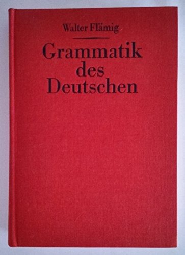 Couverture : Grammatik Des Deutschen