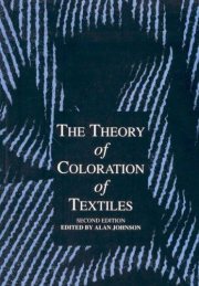 Couverture : The Theory of Coloration of Textiles