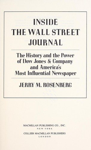 Couverture : Inside the Wall Street journal