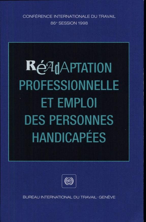 Couverture : Réadaptation professionnelle et emploi des personnes handicapées