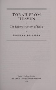 Couverture : Torah from Heaven