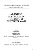 Couverture : Ab initio methods in quantum chemistry
