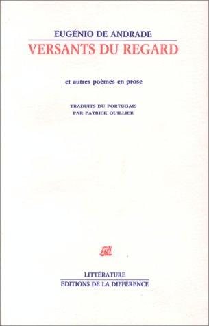 Couverture : Versants du regard et autres poèmes en prose