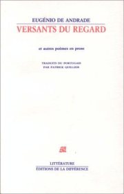 Couverture : Versants du regard et autres poèmes en prose