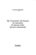 Couverture : Dal 'Canzoniere' del Petrarca al Canzoniere di Antonio Grifo