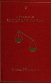 Couverture : A primer in the sociology of law