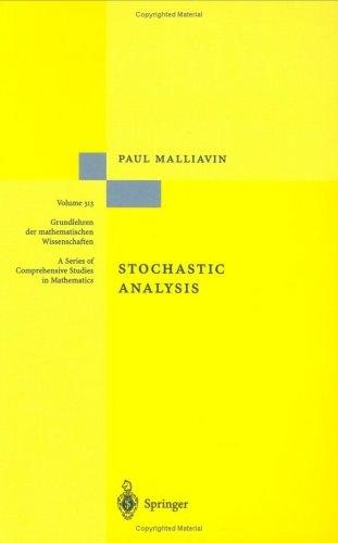 Couverture : Stochastic analysis