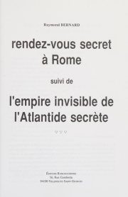 Couverture : Rendez-vous secret à Rome