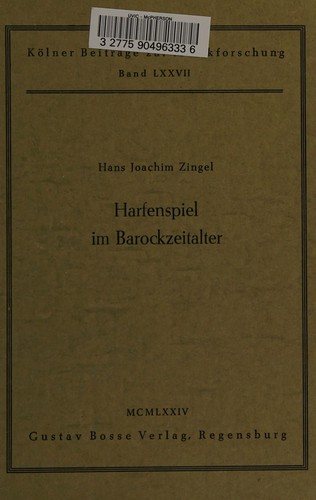 Couverture : Harfenspiel im Barockzeitalter