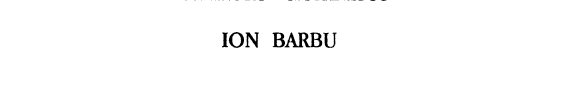 Couverture : Ion Barbu