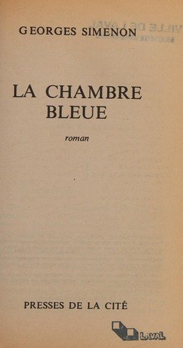 Couverture : La Chambre bleue