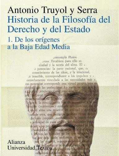 Couverture : Historia de la filosofía del derecho y del Estado. De los orígenes a la baja Edad Media : v.1 - Séptima edición aumentada