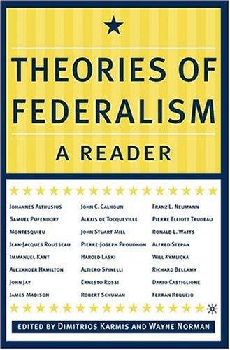 Couverture : Theories of federalism