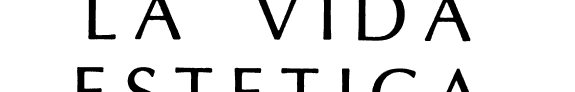 Couverture : La vida estética.