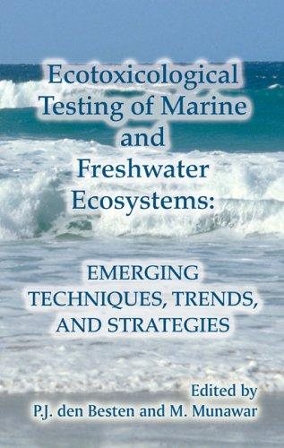 Couverture : Ecotoxicological testing of marine and freshwater ecosystems