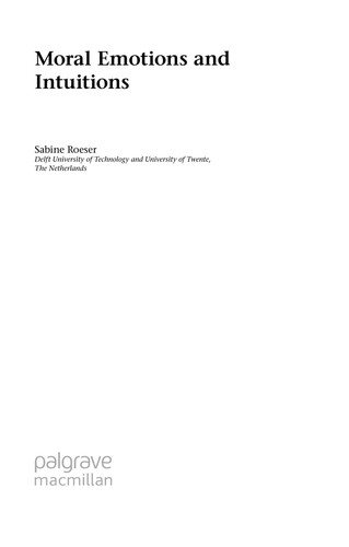 Couverture : Moral emotions and intuitions