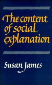 Couverture : The Content of Social Explanation