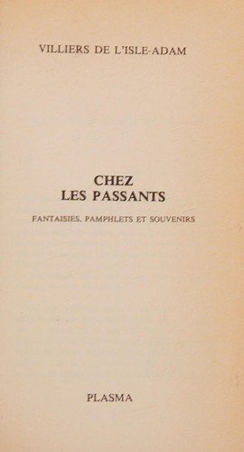 Couverture : Chez les passants