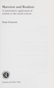 Couverture : Marxism and realism