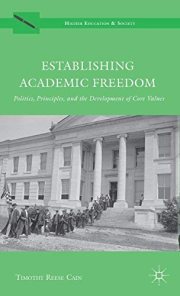 Couverture : Establishing Academic Freedom