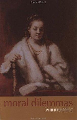Couverture : Moral dilemmas and other topics in moral philosophy