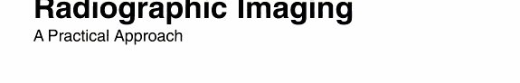 Couverture : Radiographic imaging
