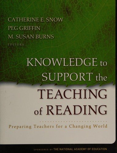 Couverture : Knowledge to support the teaching of reading