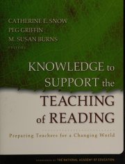 Couverture : Knowledge to support the teaching of reading