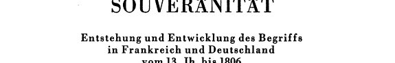 Couverture : Souveränität