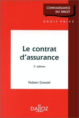Couverture : Le contrat d'assurance