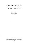 Couverture : Translation determined