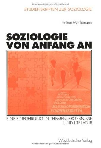 Couverture : Soziologie von Anfang an. Eine Einführung in Themen, Ergebnisse und Literatur