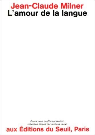 Couverture : L' amour de la langue