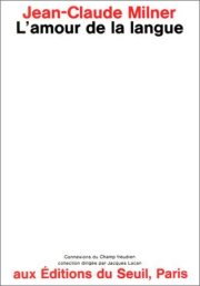 Couverture : L' amour de la langue
