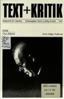 Couverture : Uwe Johnson