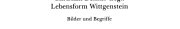 Couverture : Lebensform Wittgenstein