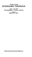 Couverture : Spandauer Tagebuch