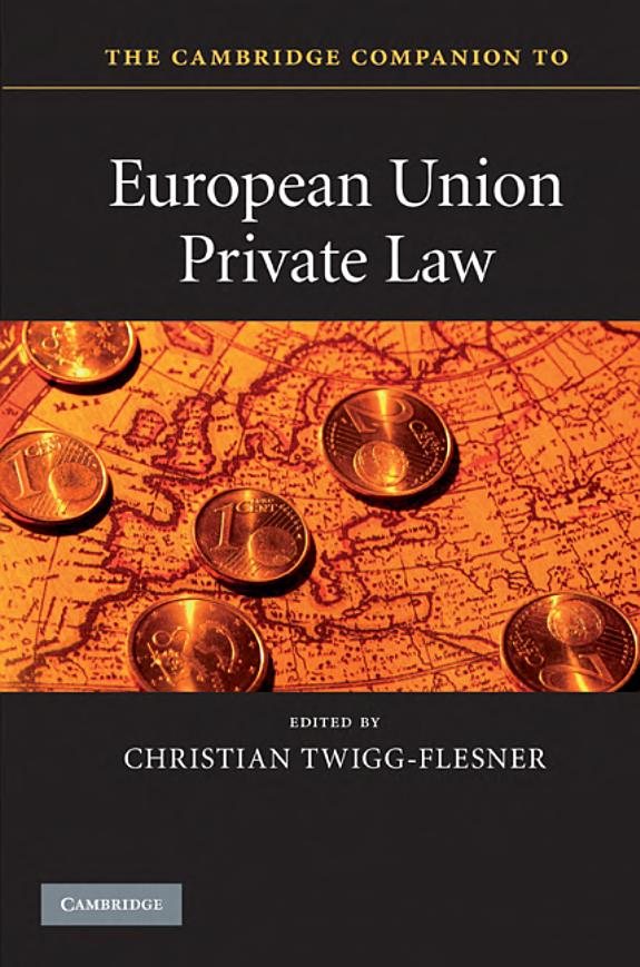 Couverture : The Cambridge companion to European Union private law