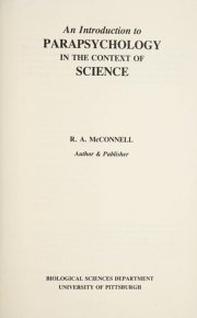 Couverture : An introduction to parapsychology in the context of science