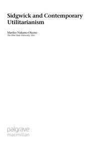 Couverture : Sidgwick and contemporary utilitarianism
