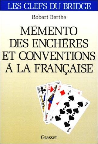 Couverture : Mémento enchères - Conventions à la française