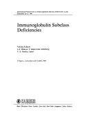 Couverture : Immunoglobulin Subclass Deficiencies (Monographs in Allergy)