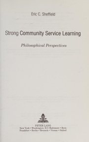 Couverture : Strong community service learning